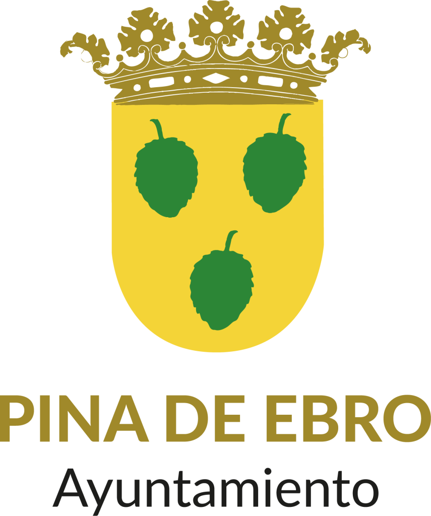 Escudo y titulo color Pina de Ebro vertical
