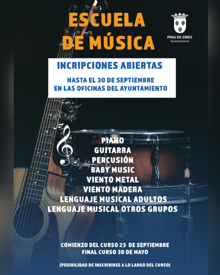 Abierto plazo inscripciones Escuela de Música